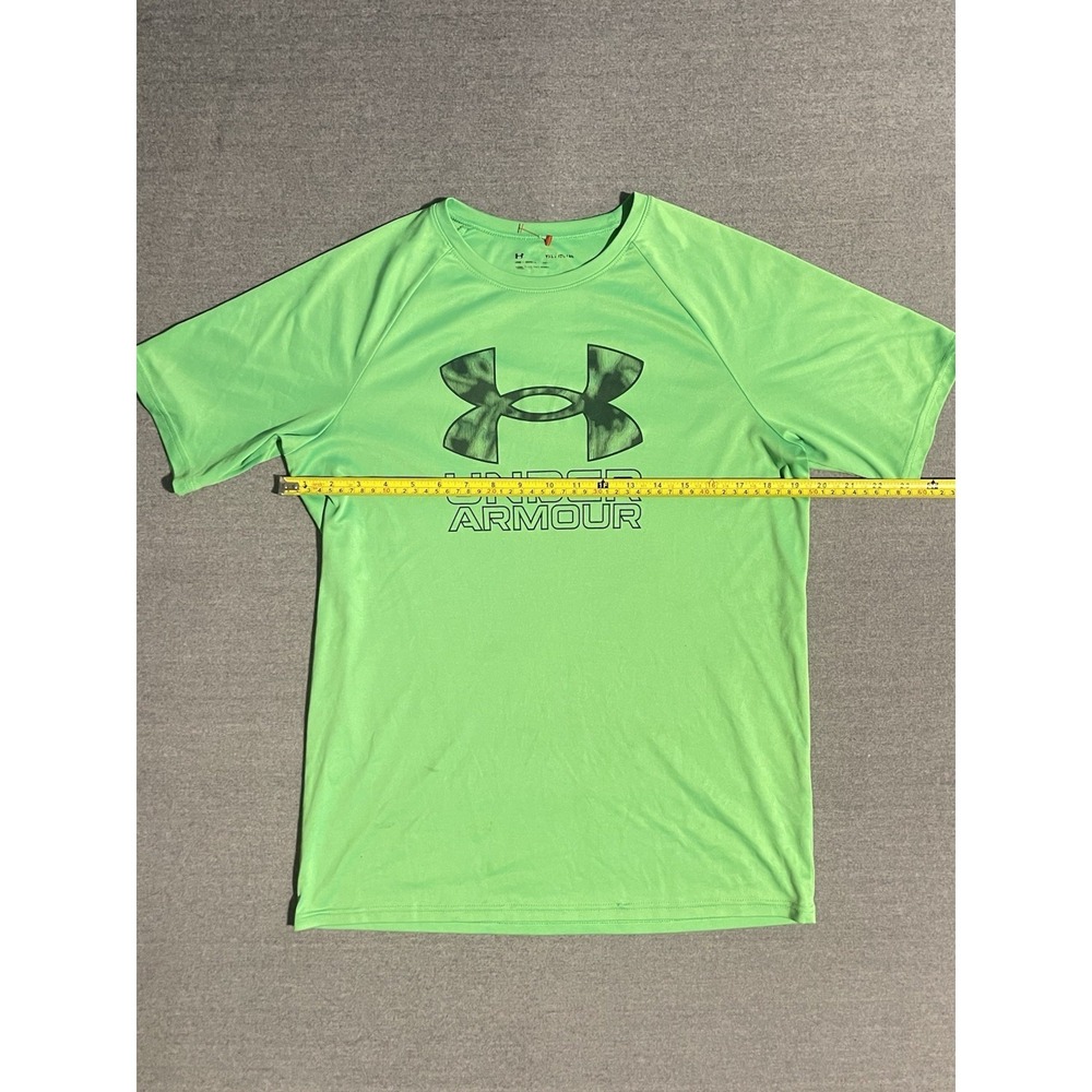 Under Armour Boys‎ YXL Green Performance Shirt Athletic Training Activewear